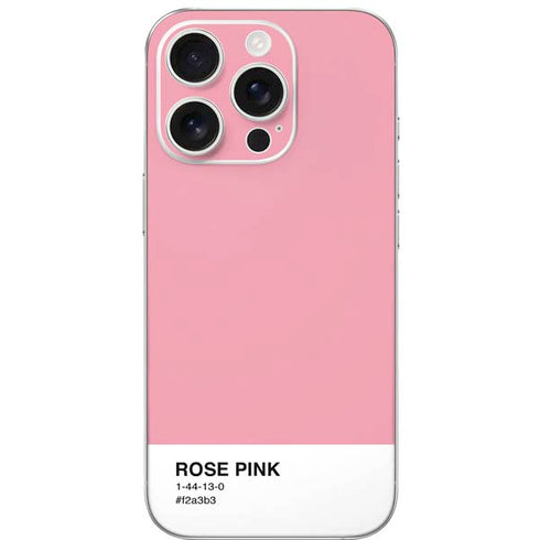 Rose Pink Color Palette iPhone 16 Pro Skin